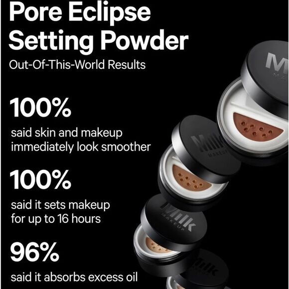 Milk Makeup Medium Matte Translucent Pore Eclipse Setting Powder New FullSz - Picture 13 of 16